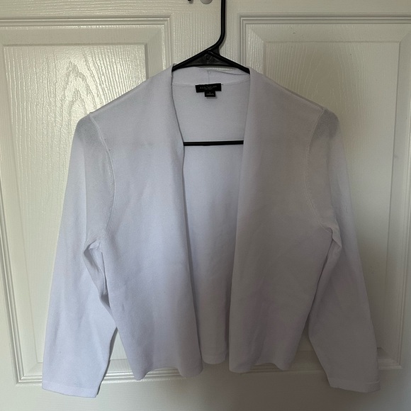 Ann Taylor Factory Cropped White Cardigan - Picture 1 of 2